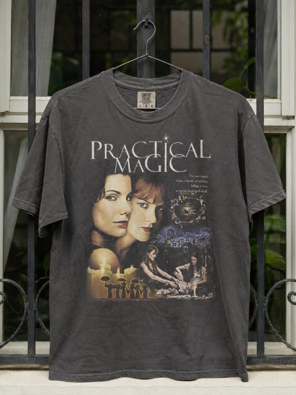 Practical Magic Graphic T-Shirt, Comfort Colors Witchy Movie Tee